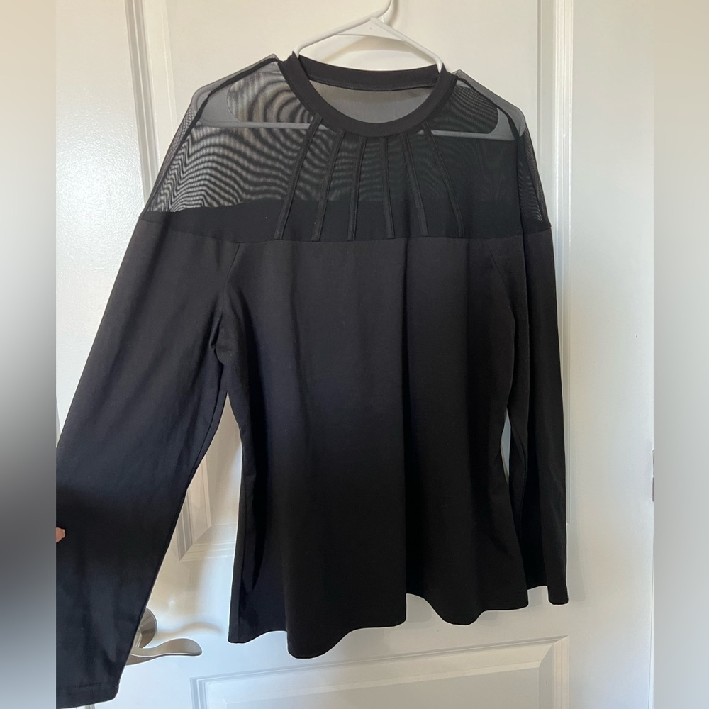 Half Sheer top